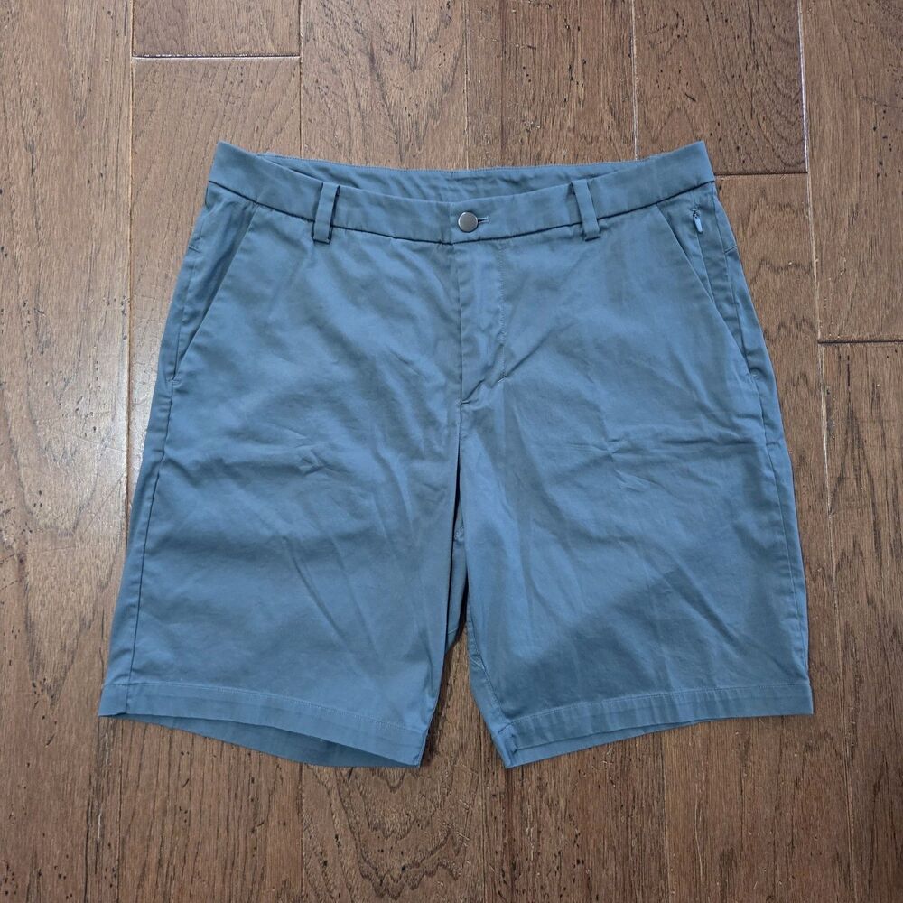 Lululemon Commission Shorts Classic 9" Blue Chino Men's Size 33 34x9